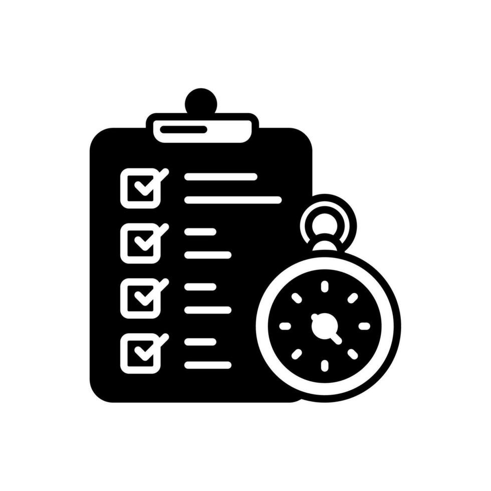 Deadline icon in vector. Illustration vector