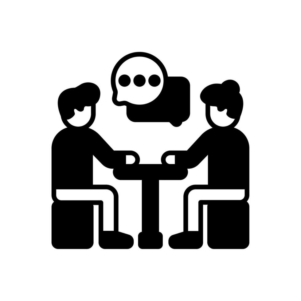 Interview icon in vector. Illustration vector