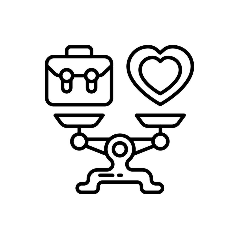 Work Life Balance icon in vector. Illustration vector