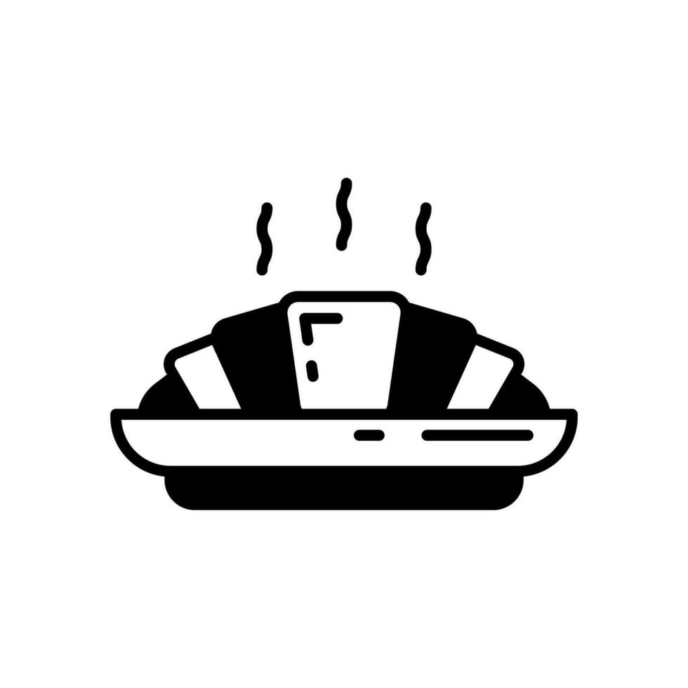 Croissants icon in vector. Illustration vector