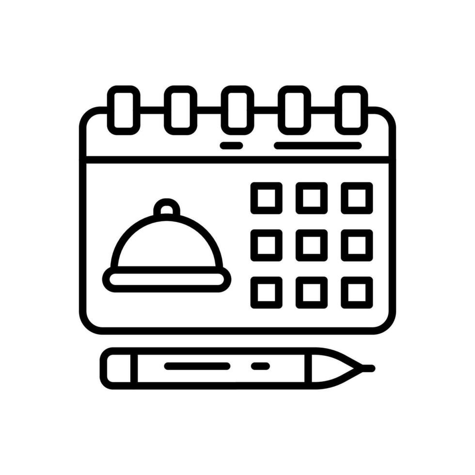 Schedule Food  Delivery icon in vector. Illustration vector
