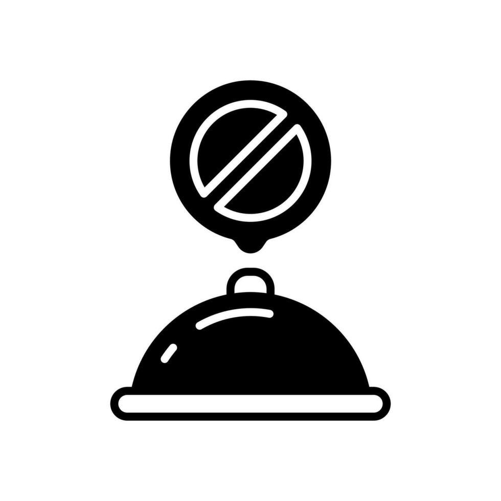 Not Taking Orders icon in vector. Illustration vector