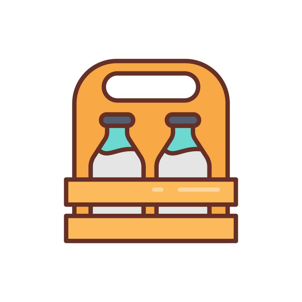 Milk icon in vector. Illustration vector