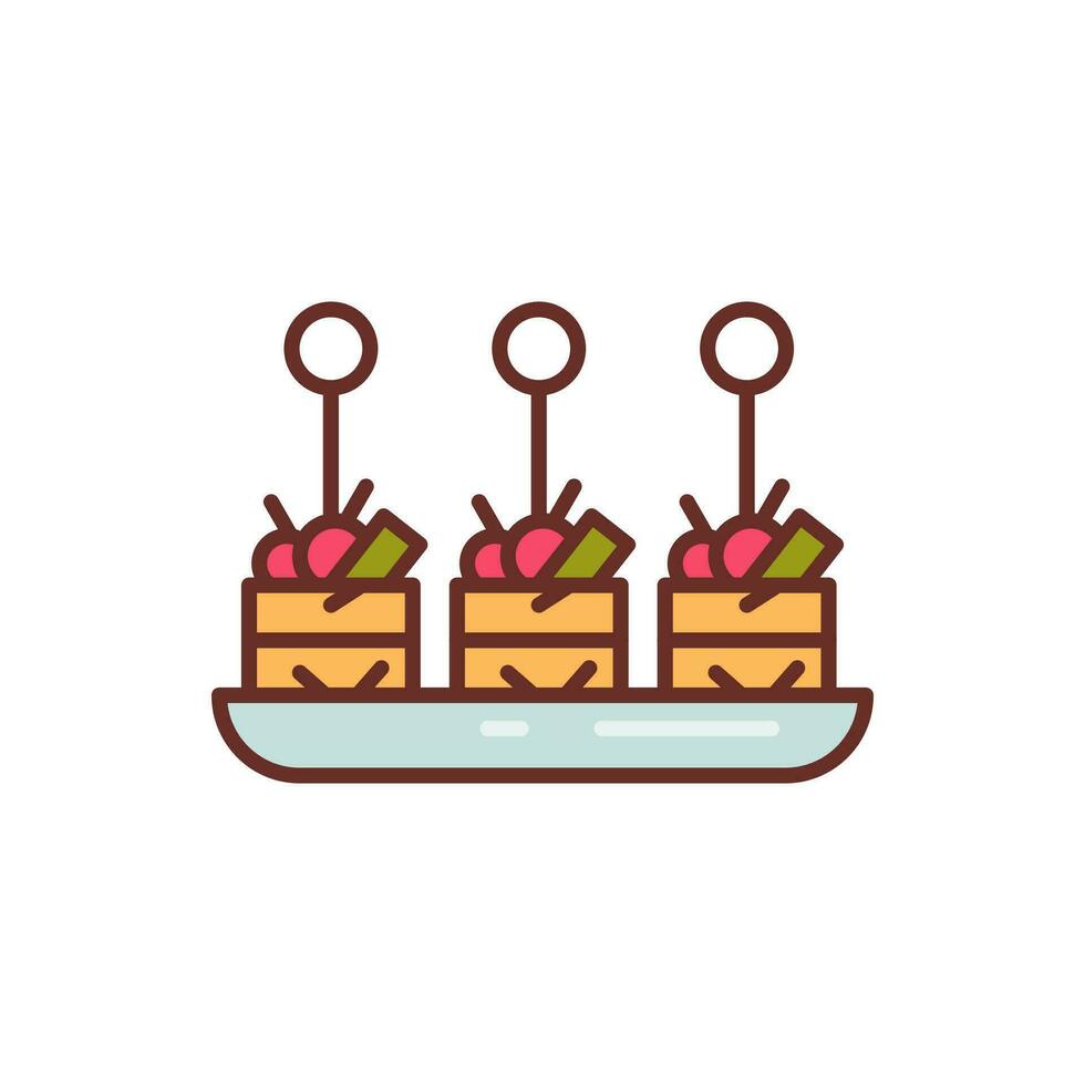 Appetizer icon in vector. Illustration vector