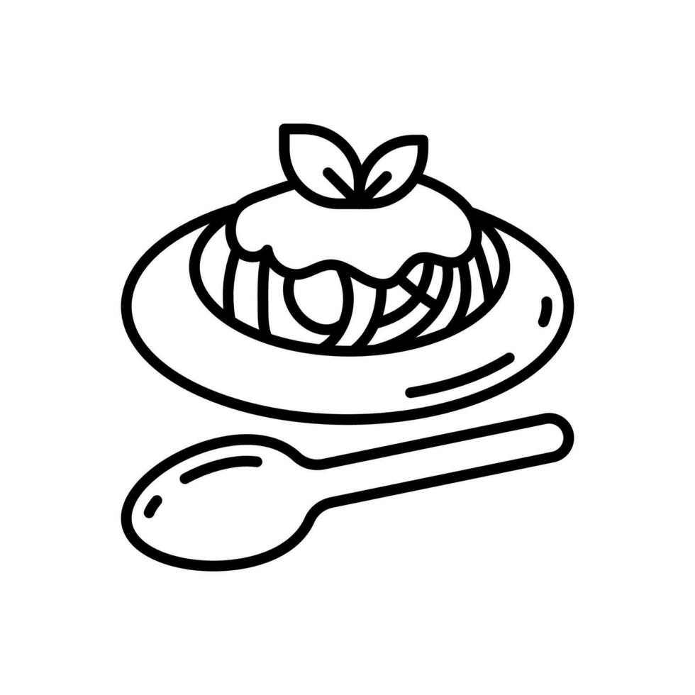 Italian Food icon in vector. Illustration vector