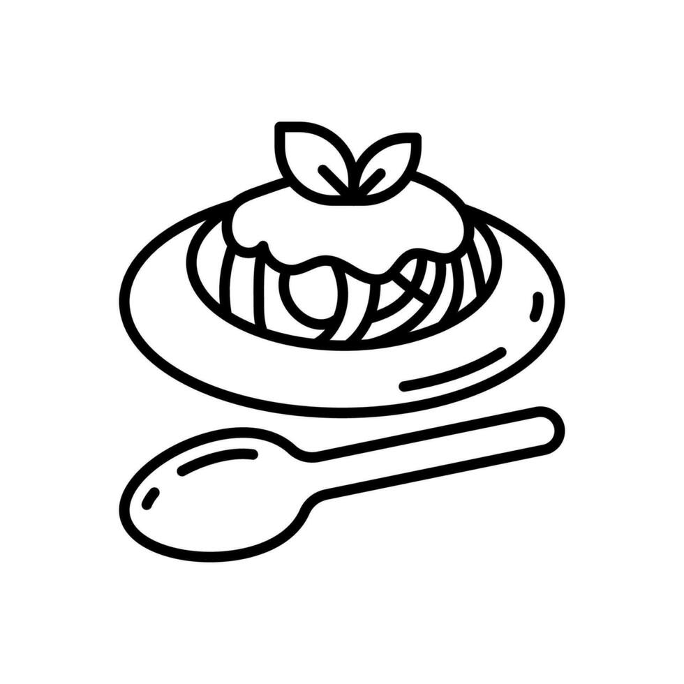 Italian Food icon in vector. Illustration vector