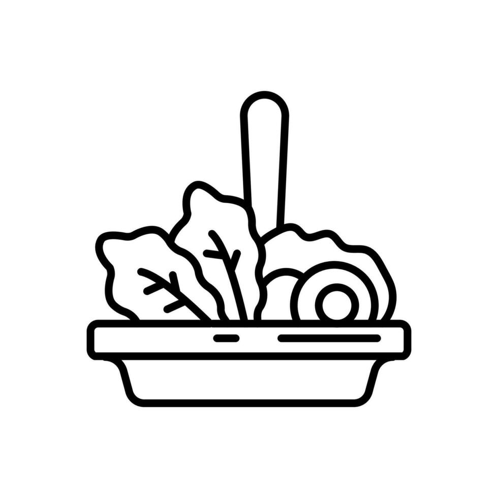 Salad icon in vector. Illustration vector