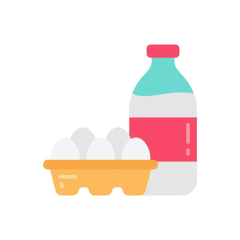 Dairy icon in vector. Illustration vector