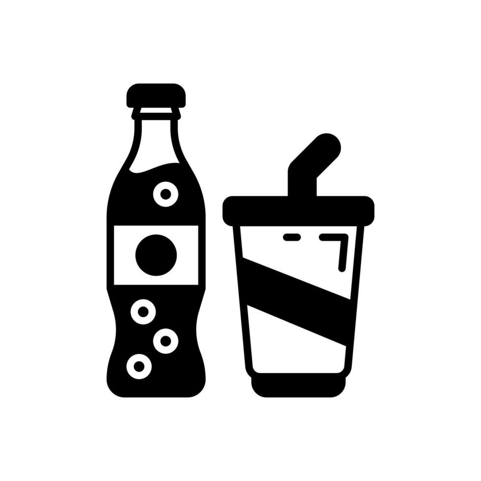 frío bebidas icono en vector. ilustración vector