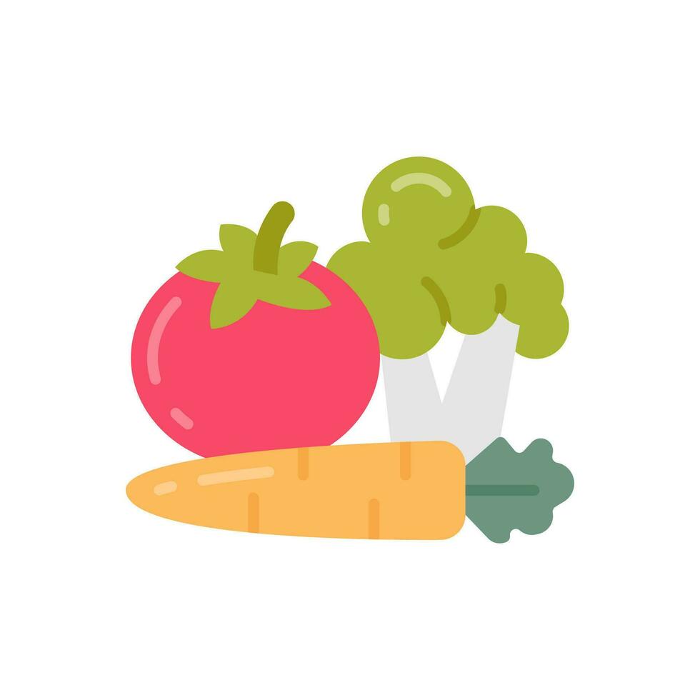 Vegetables icon in vector. Illustration vector