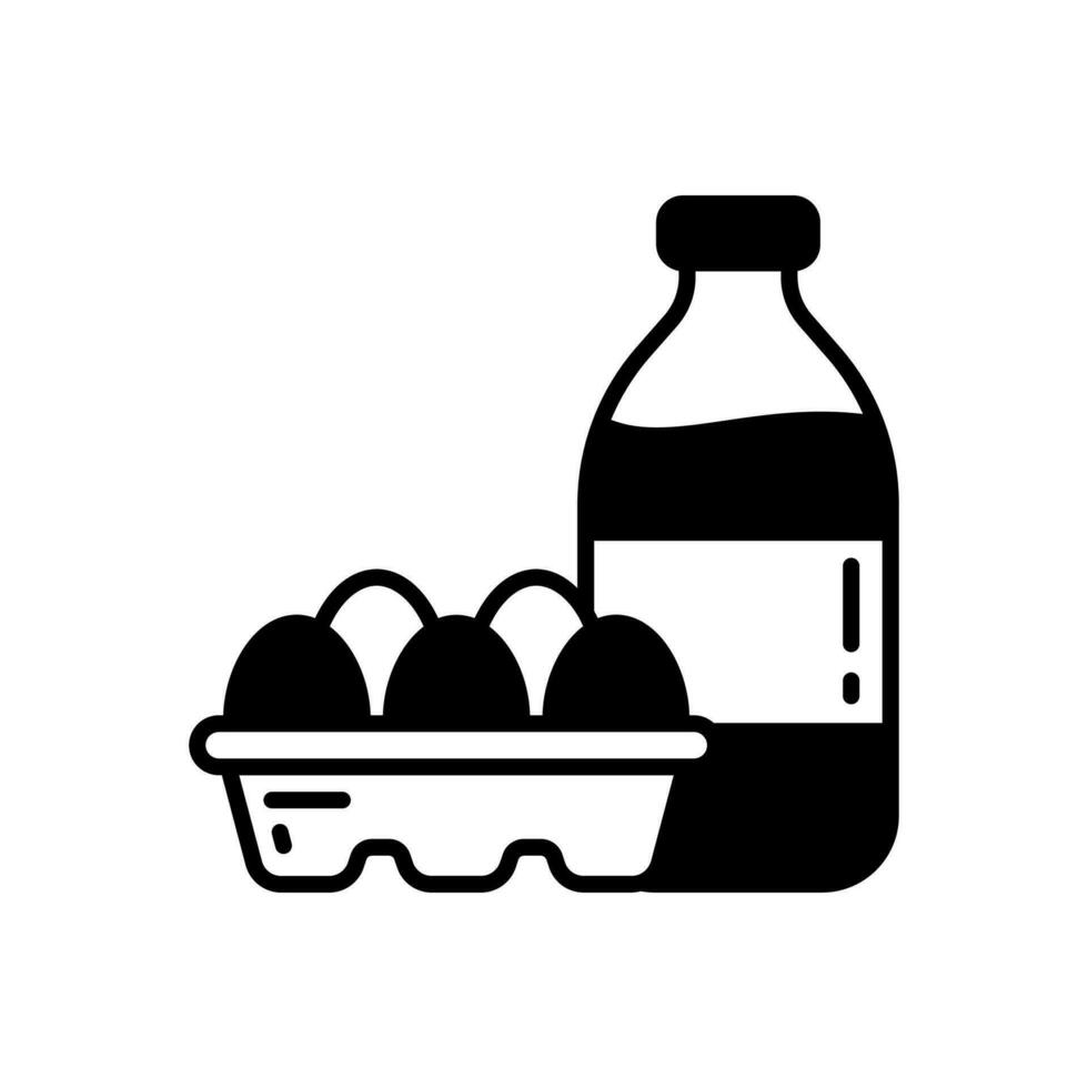 Dairy icon in vector. Illustration vector
