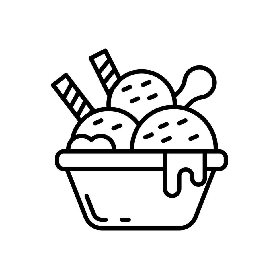 Ice Cream icon in vector. Illustration vector