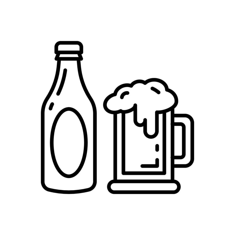 Beer icon in vector. Illustration vector