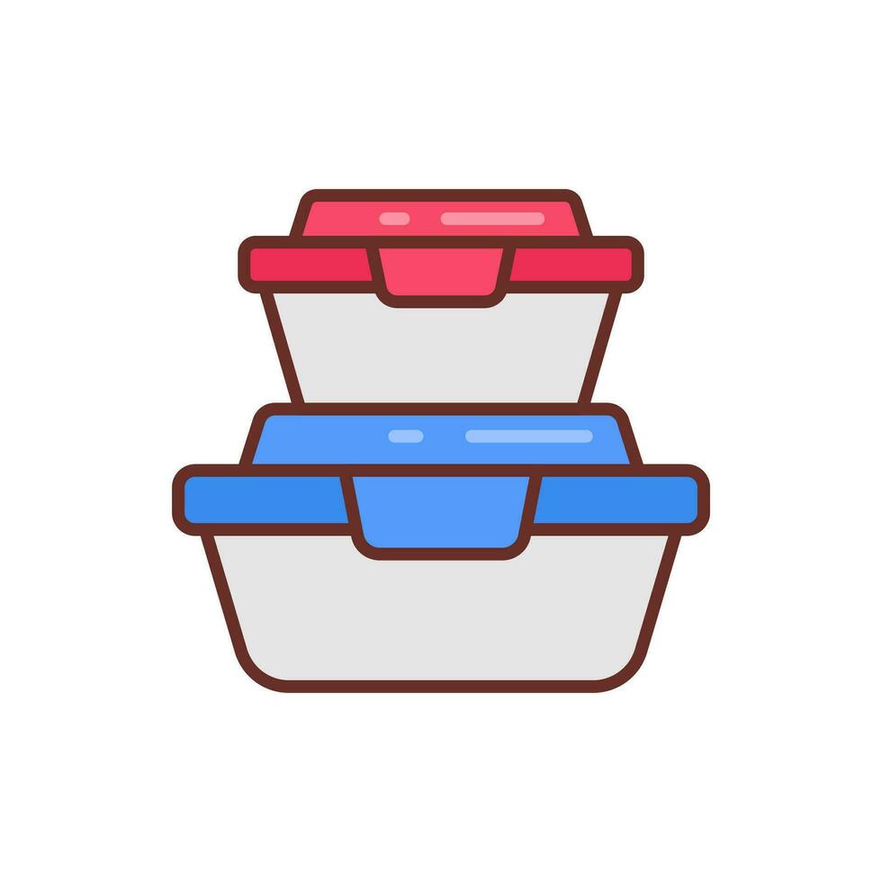 Food Container icon in vector. Illustration vector