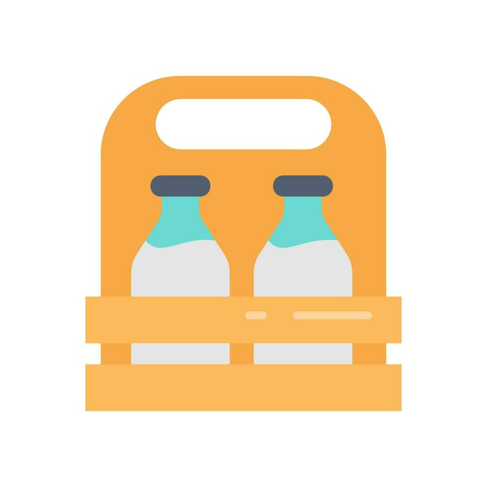 Milk icon in vector. Illustration vector
