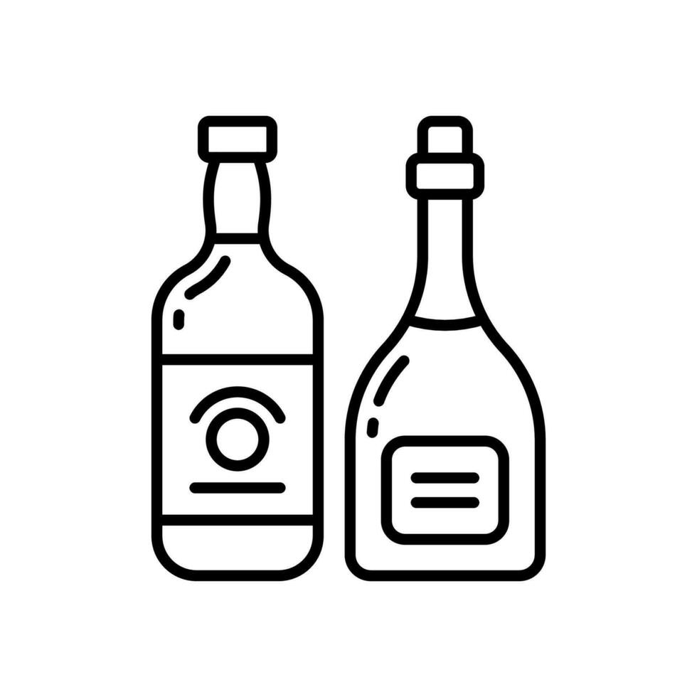 Liquor icon in vector. Illustration vector