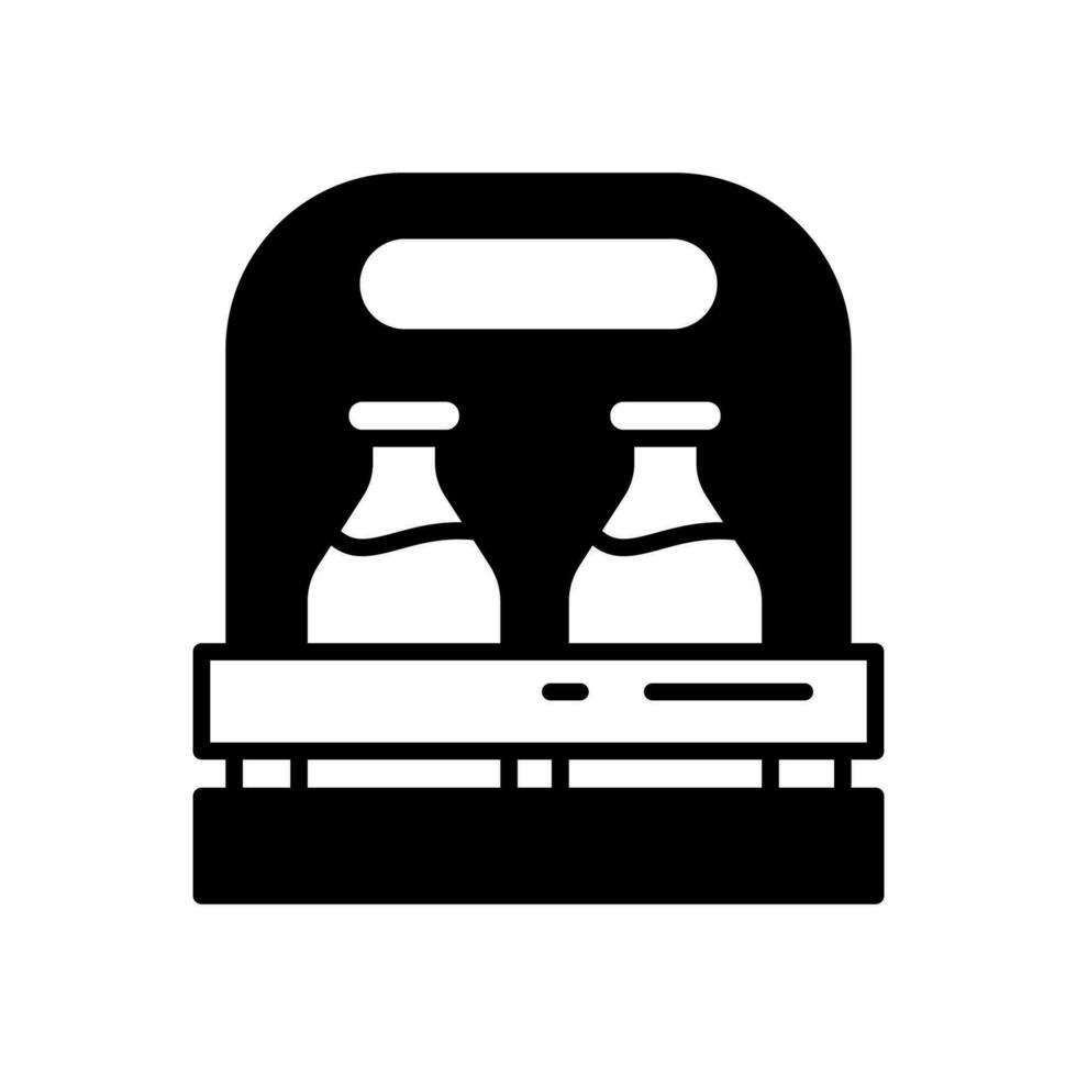 Milk icon in vector. Illustration vector