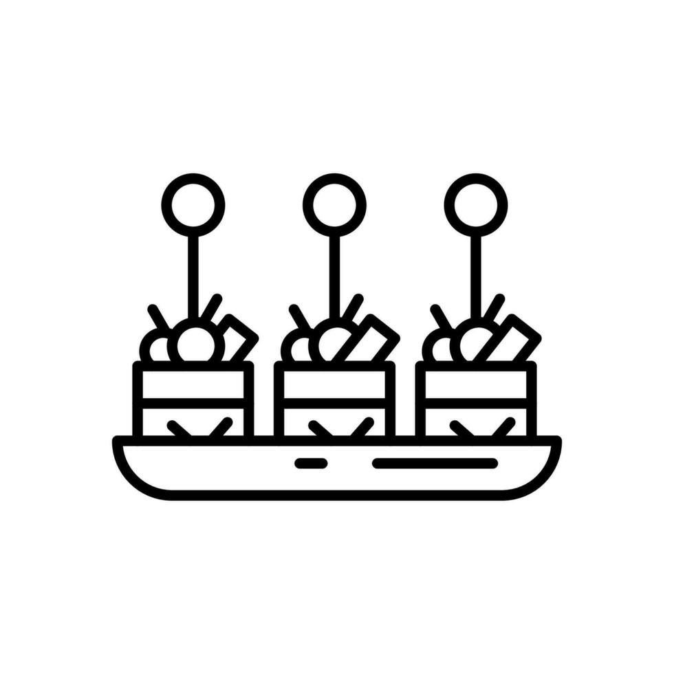 Appetizer icon in vector. Illustration vector