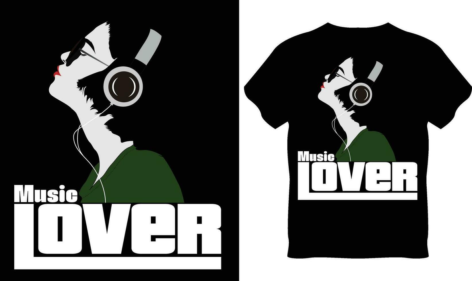 Real Music Lover T Shirt Design 25730255 Vector Art at Vecteezy