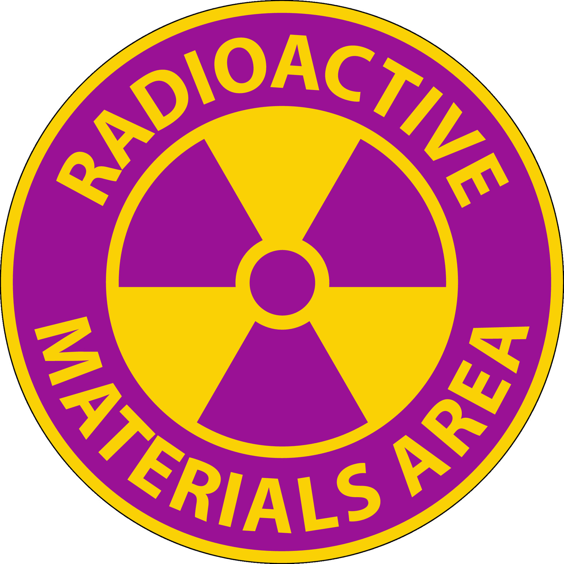 Caution Sign Radioactive Materials Area 25731173 Vector Art at Vecteezy
