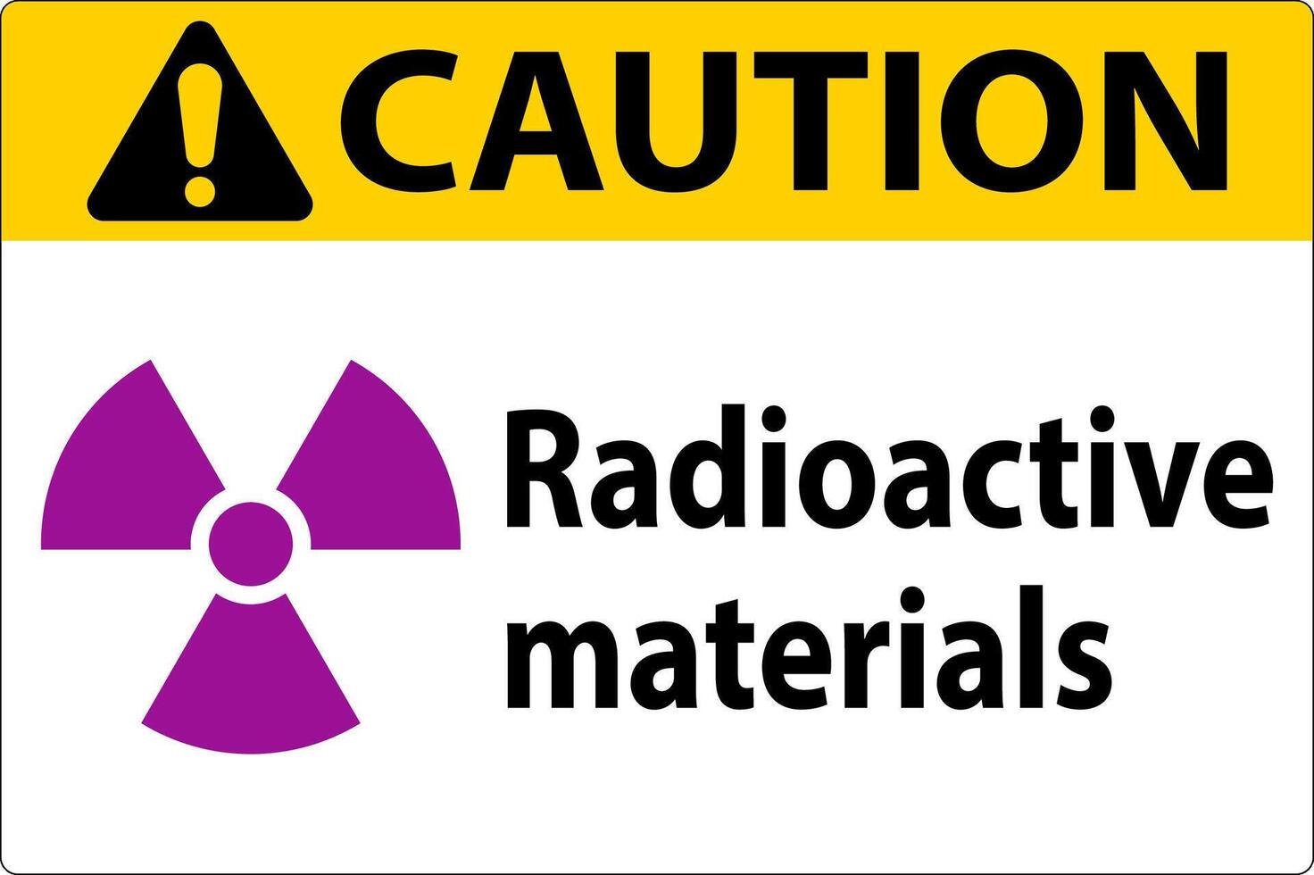 Caution Sign Radioactive Materials 25731286 Vector Art at Vecteezy