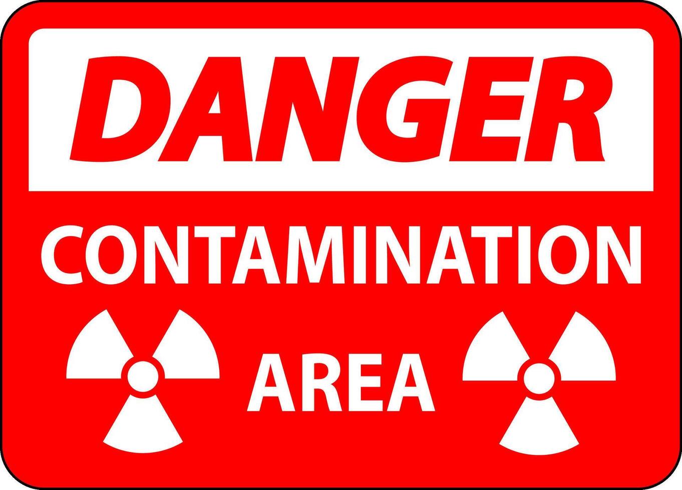 Danger Radioactive Materials Sign Caution Contamination Area 25731301