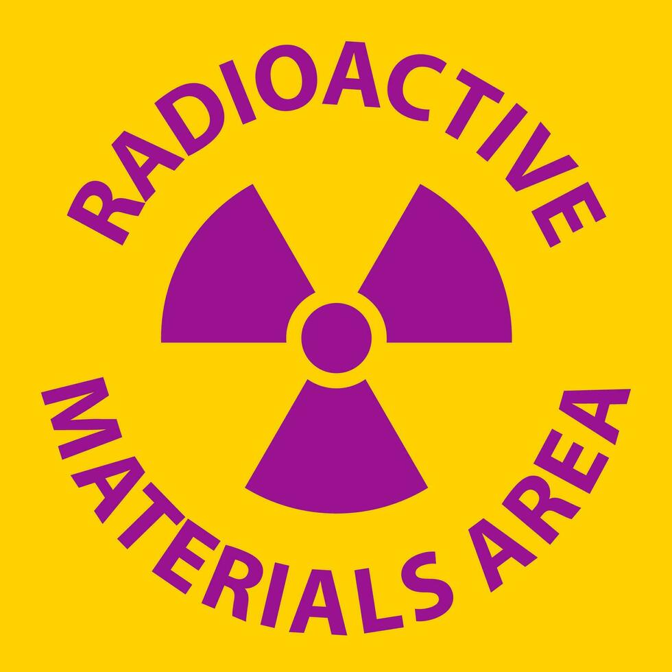 Caution Sign Radioactive Materials Area 25731452 Vector Art at Vecteezy