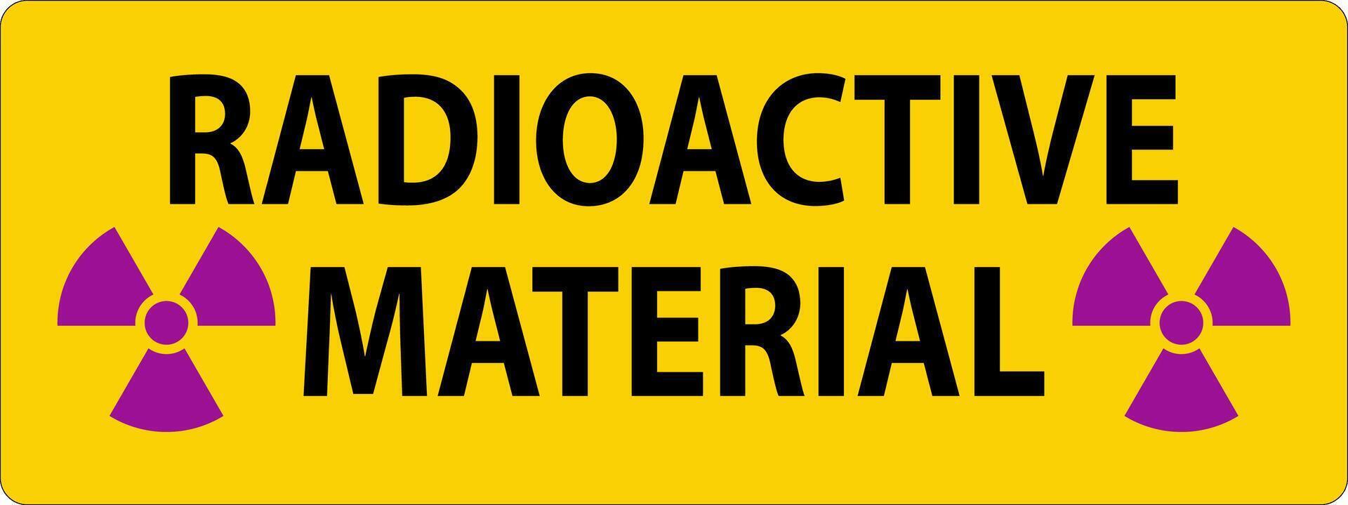 Caution Sign Radioactive Materials 25731479 Vector Art at Vecteezy