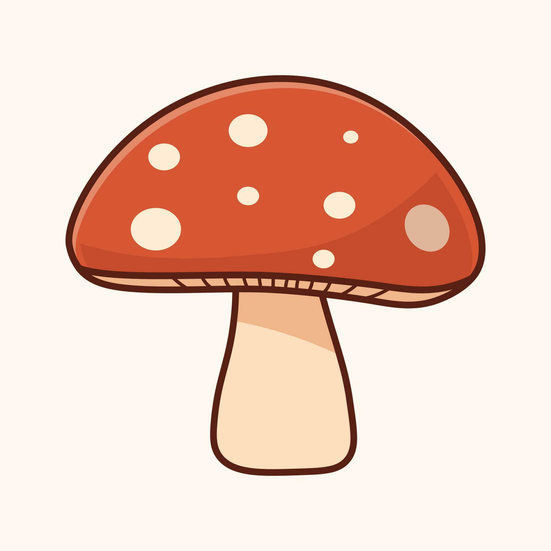 mushroom cartoon vector illustration 25732390 Vector Art at Vecteezy