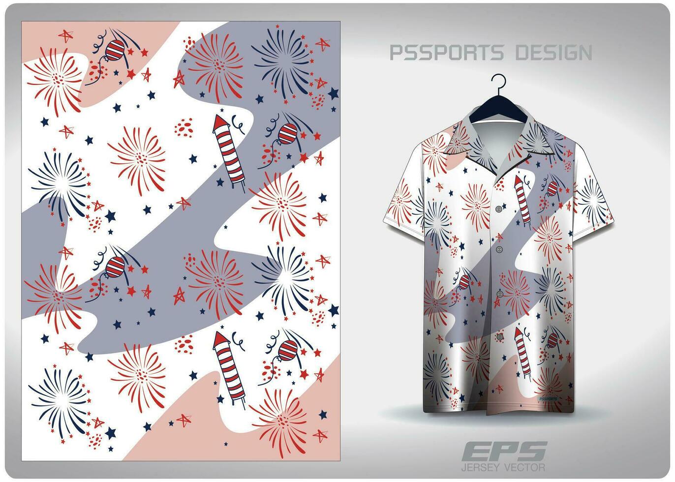 Patterned Hawaiian shirt vector background image For making backgrounds for aloha shirt wallpaper or various backdrops.