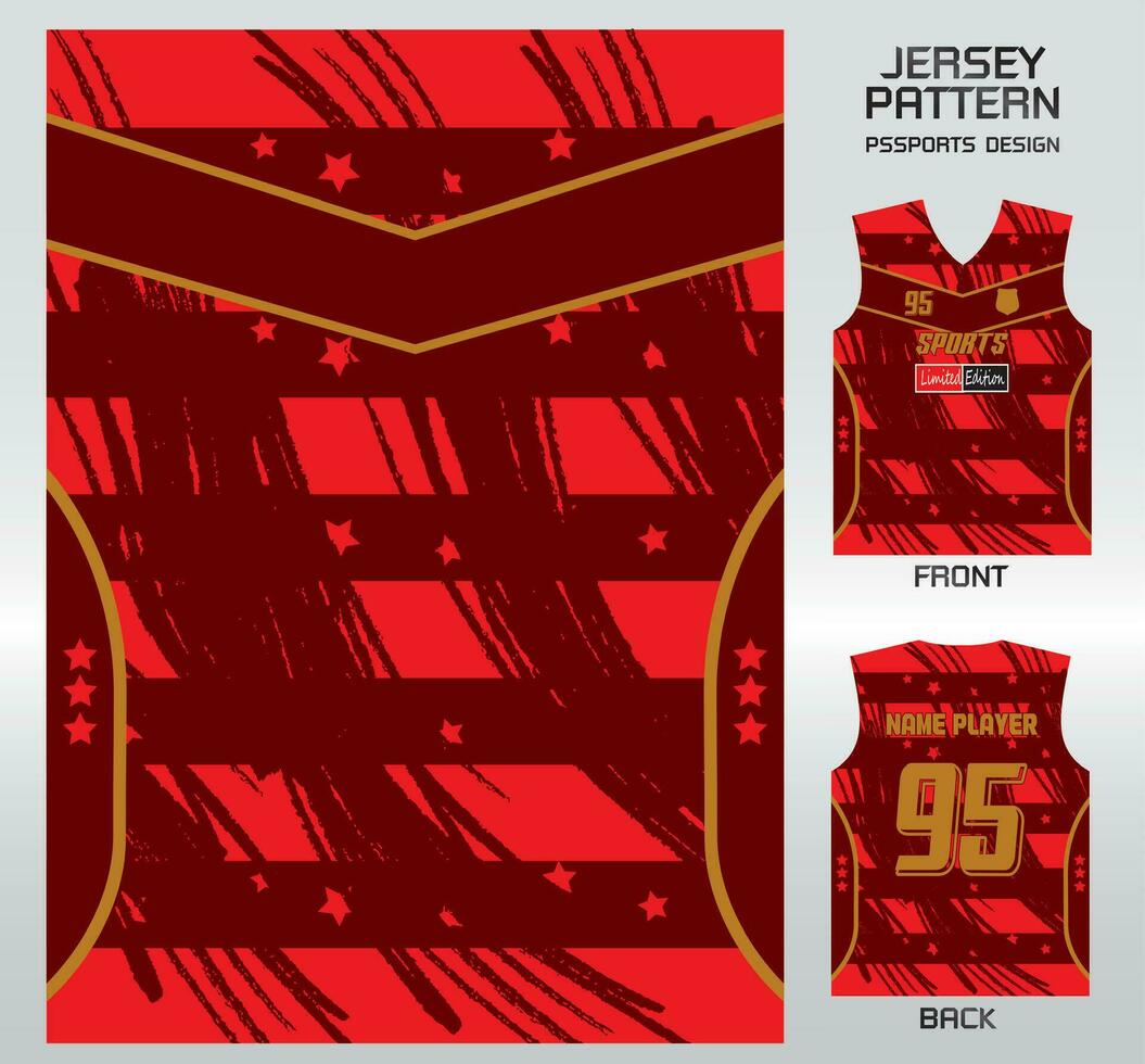 Pattern vector sports shirt background image.Motion of stars pattern design, illustration, textile background for sports t-shirt, football jersey shirt
