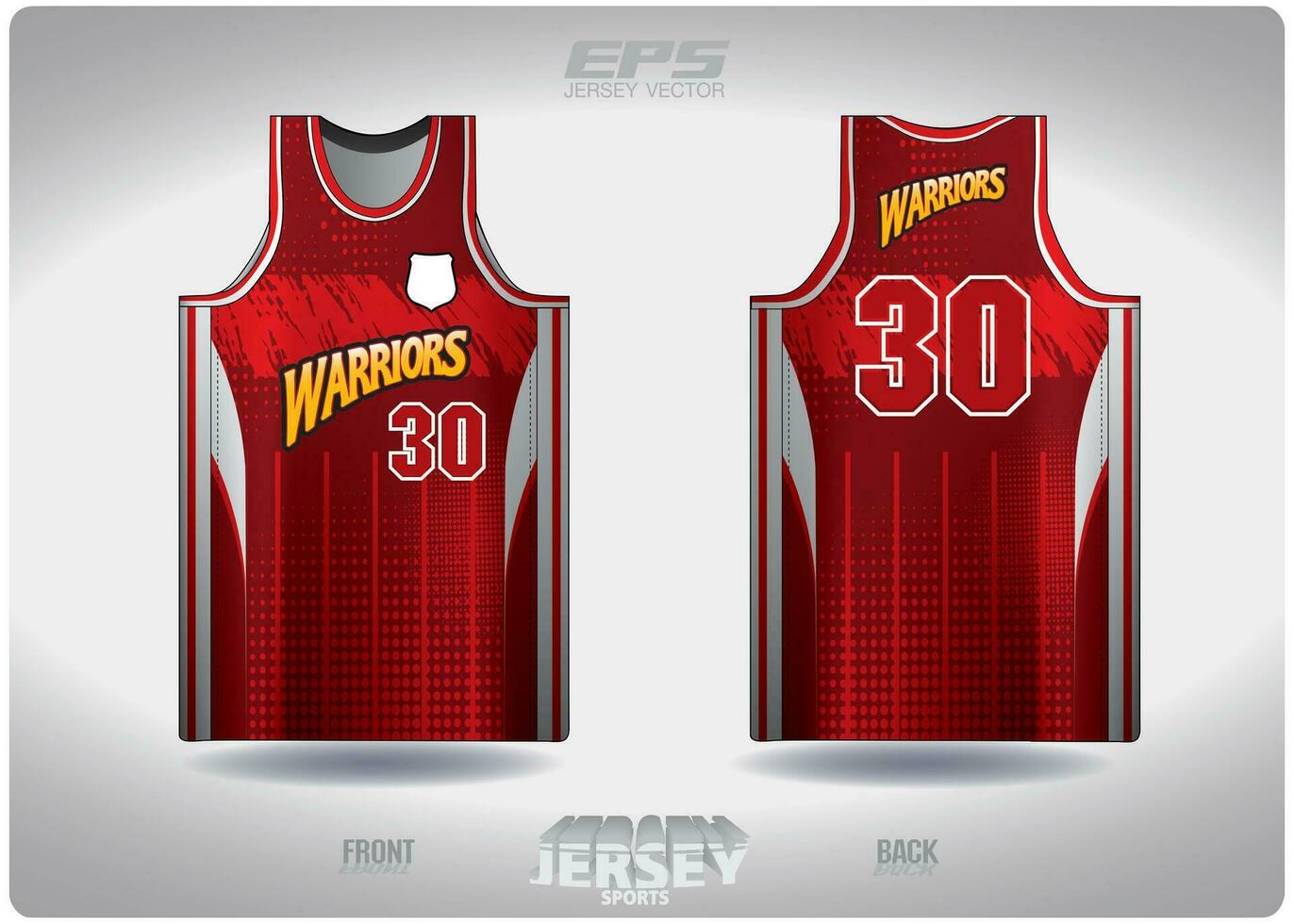 eps jersey Deportes camisa arte vectorial en oscuro rojo ligero rojo modelo diseño, ilustración, textil antecedentes para baloncesto camisa Deportes camiseta, baloncesto jersey camisa vector