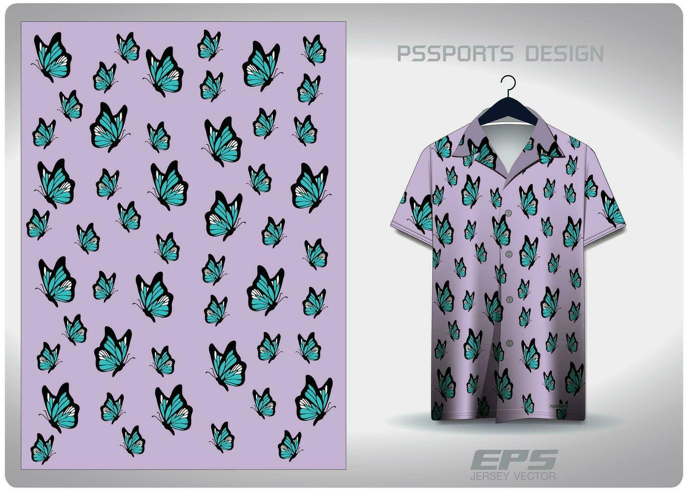 vector hawaiano camisa antecedentes imagen.mariposa modelo diseño, ilustración, textil antecedentes para hawaiano camisa, jersey hawaiano camisa