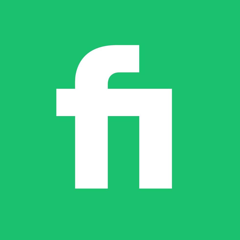 Fiverr logo, icon. Online platform for freelancers vector