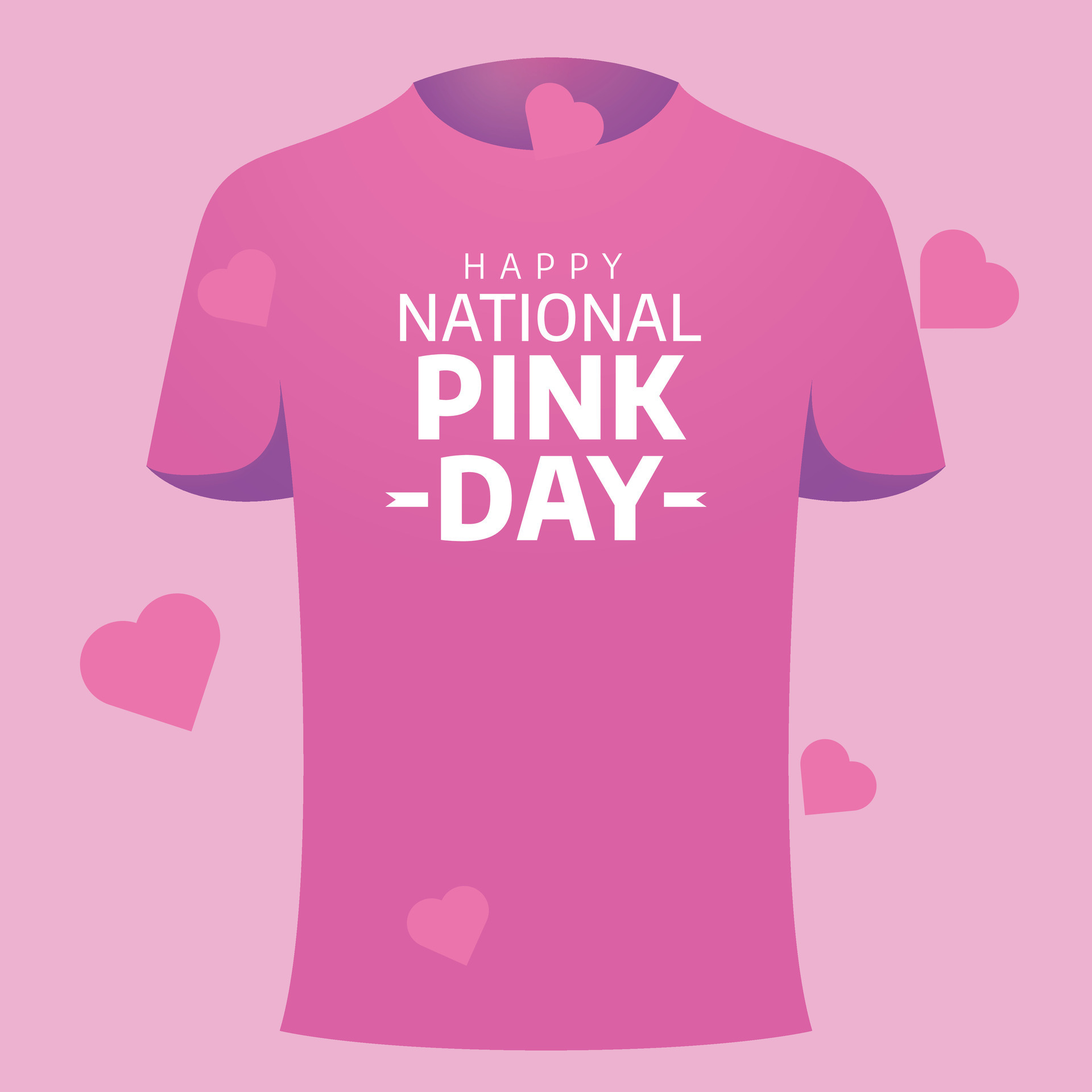 vector graphic of National Pink Day good for National Pink Day