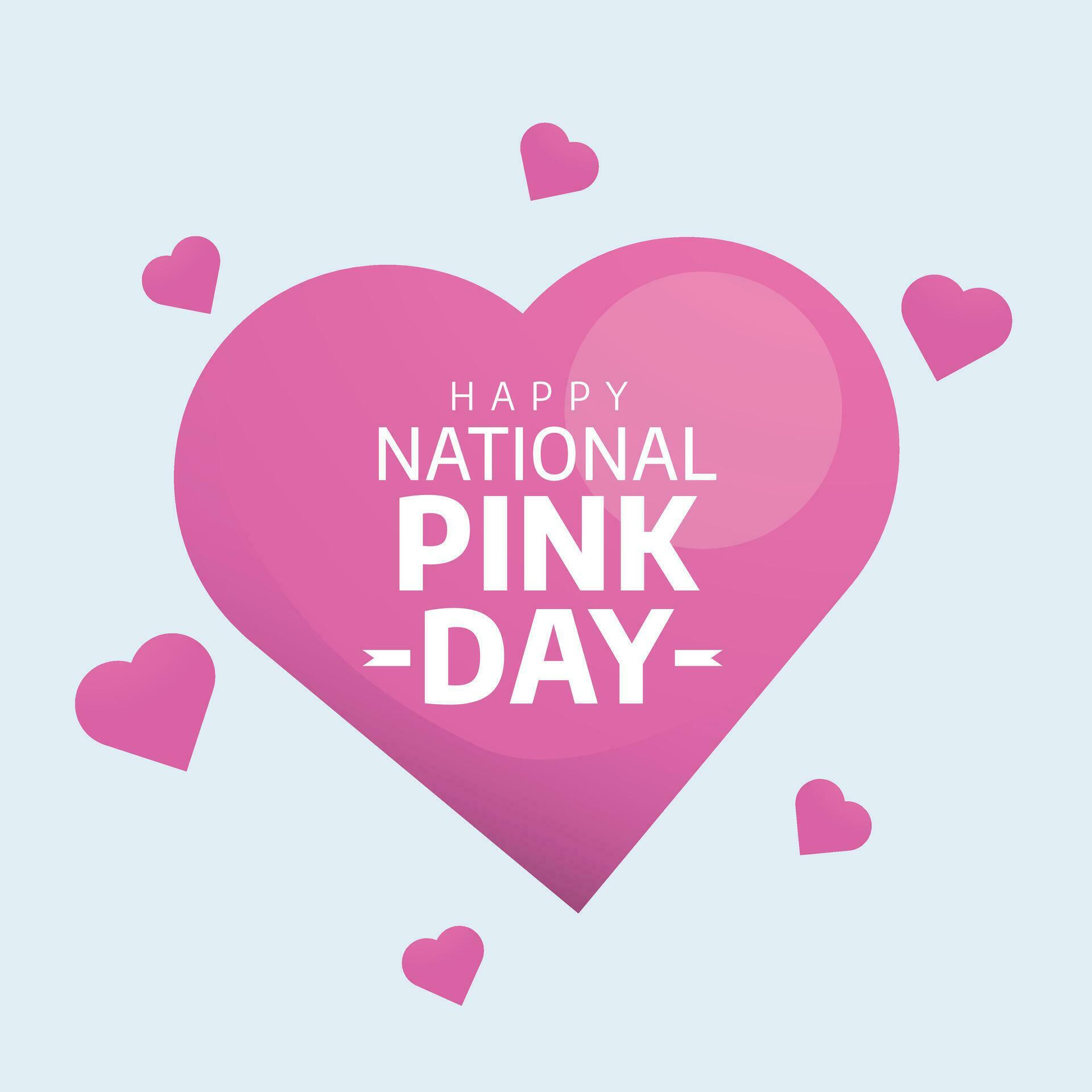 vector graphic of National Pink Day good for National Pink Day