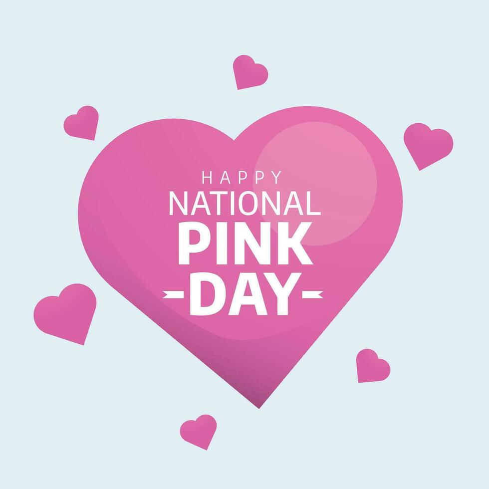 vector graphic of National Pink Day good for National Pink Day
