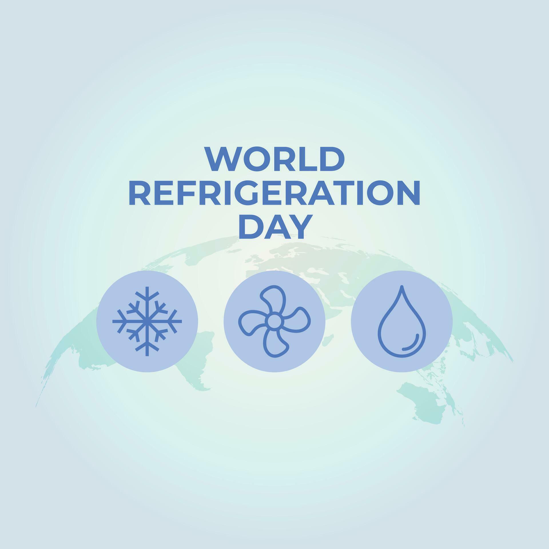 vector graphic of World Refrigeration Day good for World Refrigeration