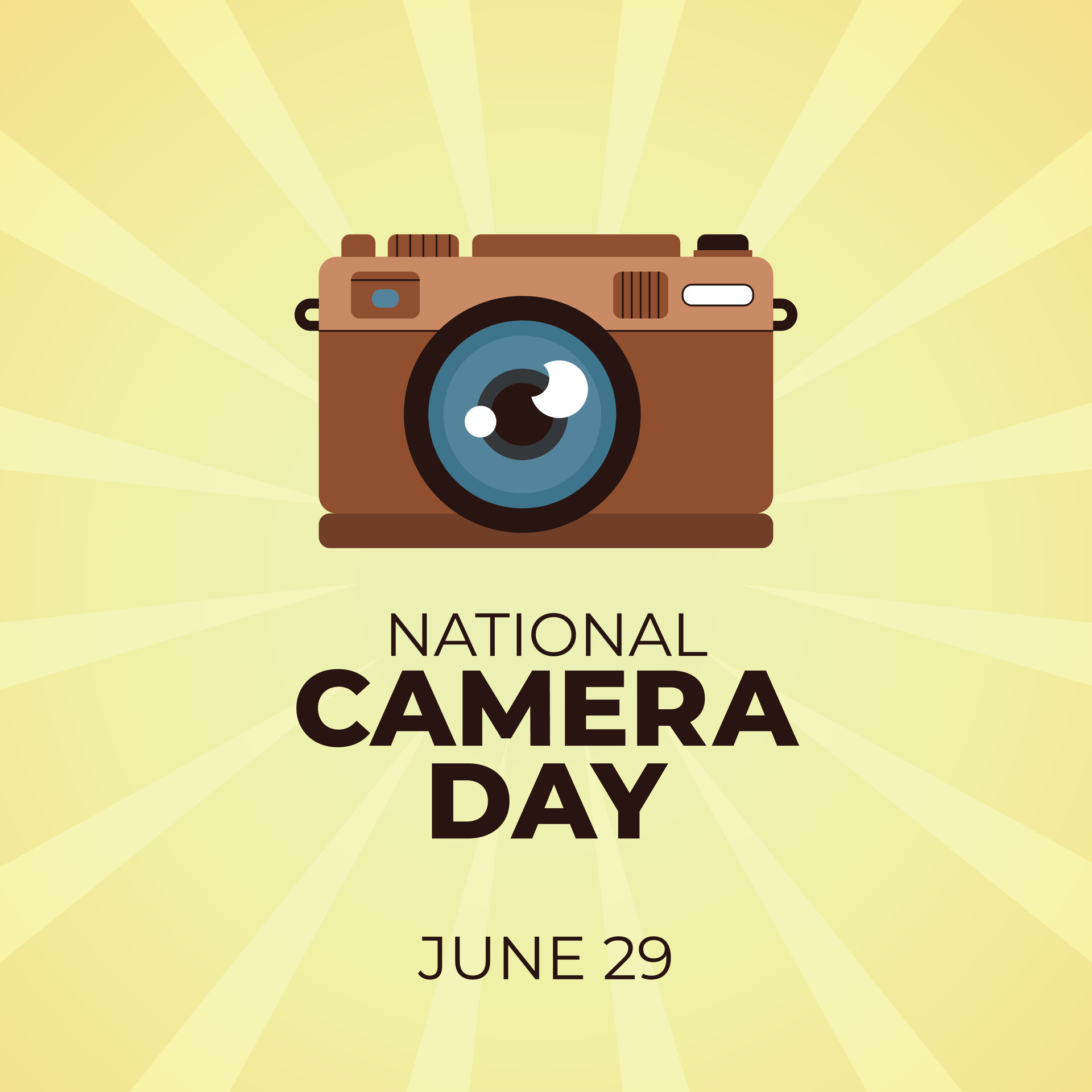 vector graphic of National Camera Day good for National Camera Day