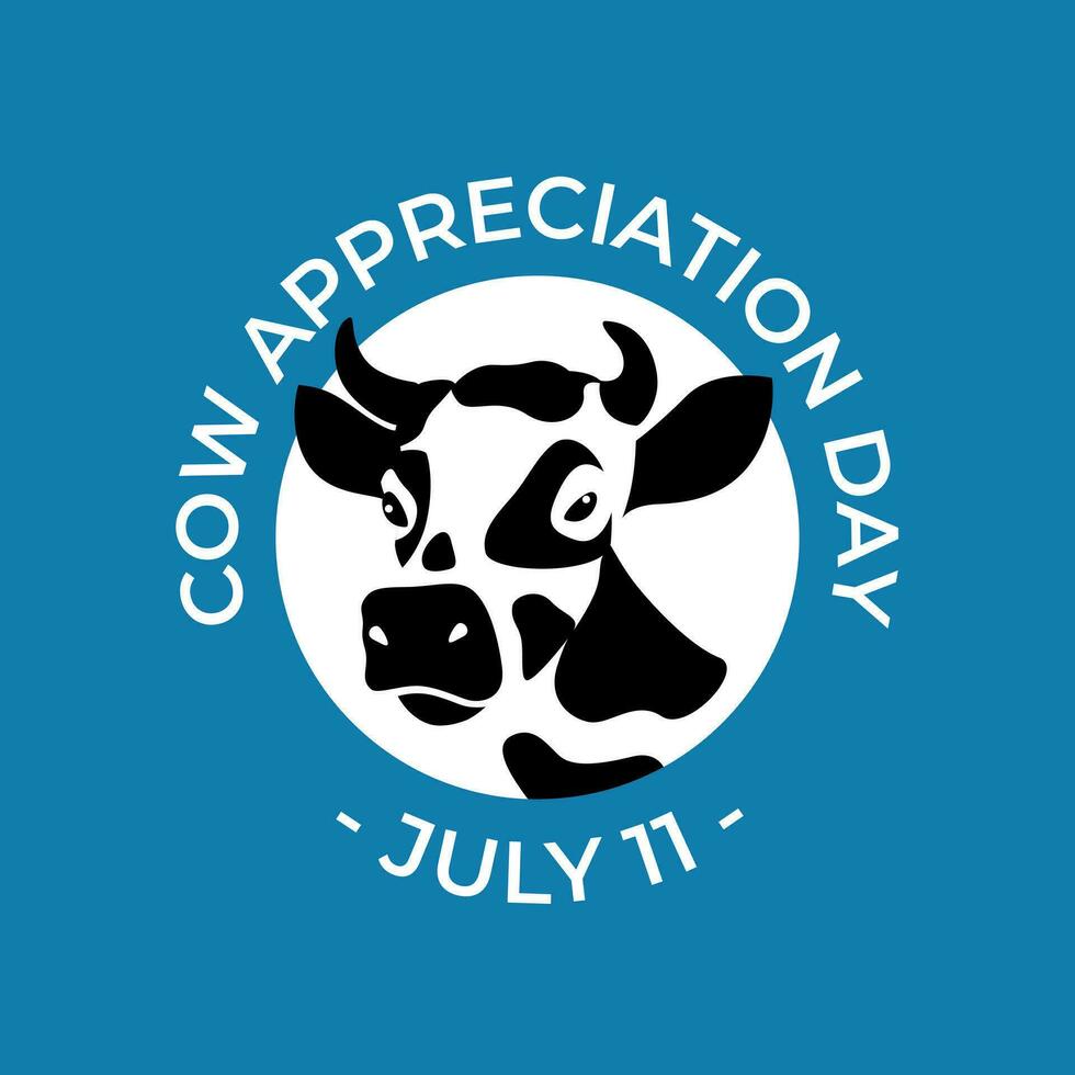 vector graphic of Cow Appreciation Day good for Cow Appreciation Day celebration. flat design