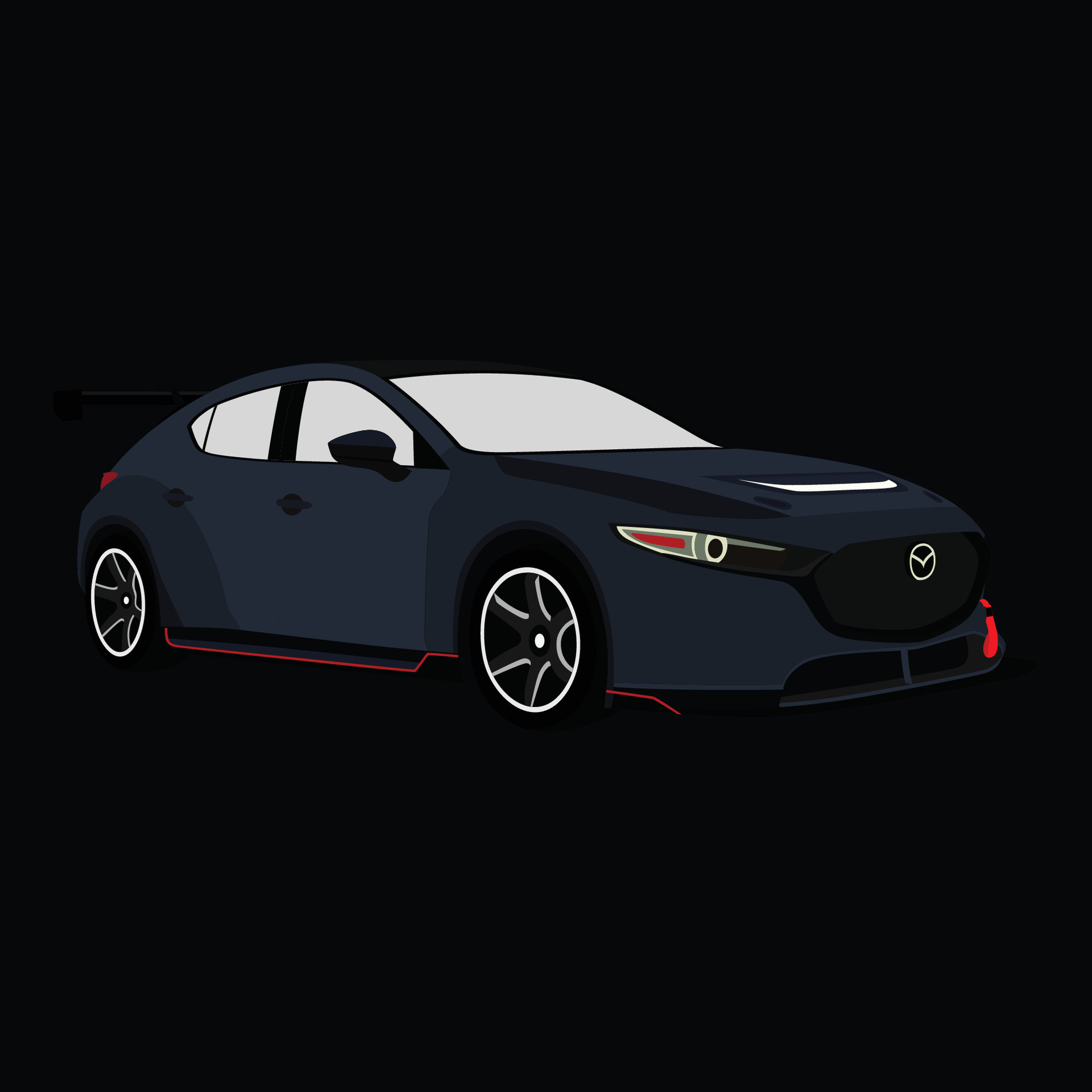 mazda 3 logo vector