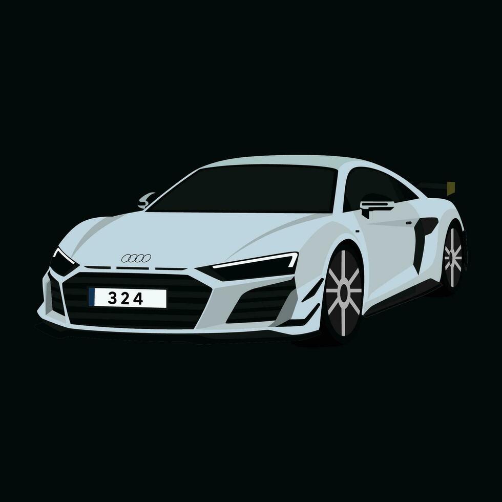 audi a r8 v10 vector