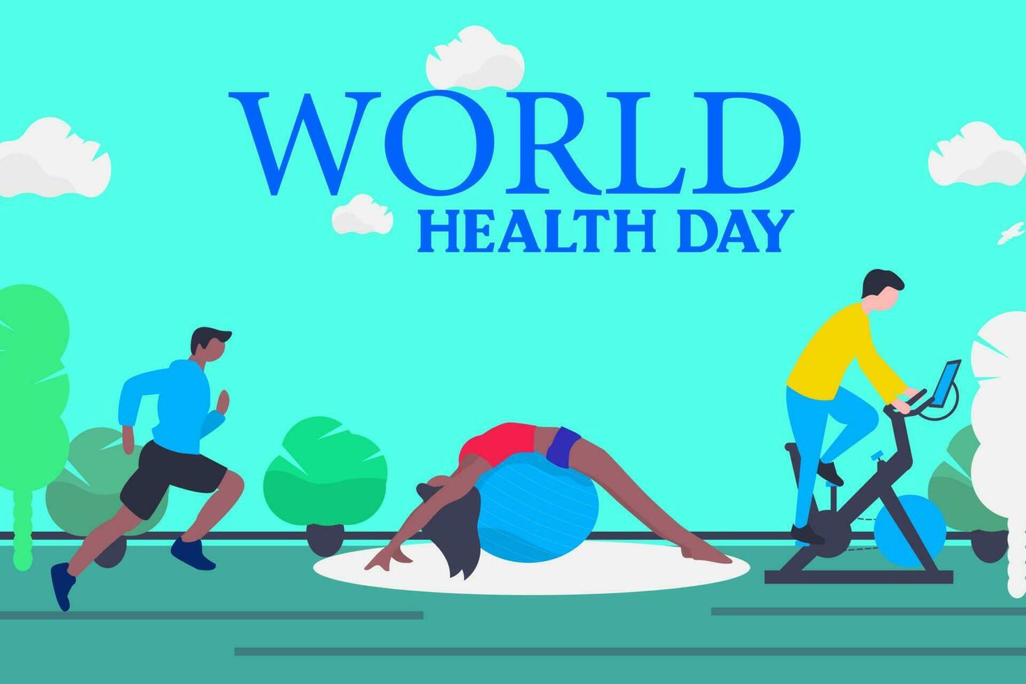 World Health Day Design Vector Pro Vector