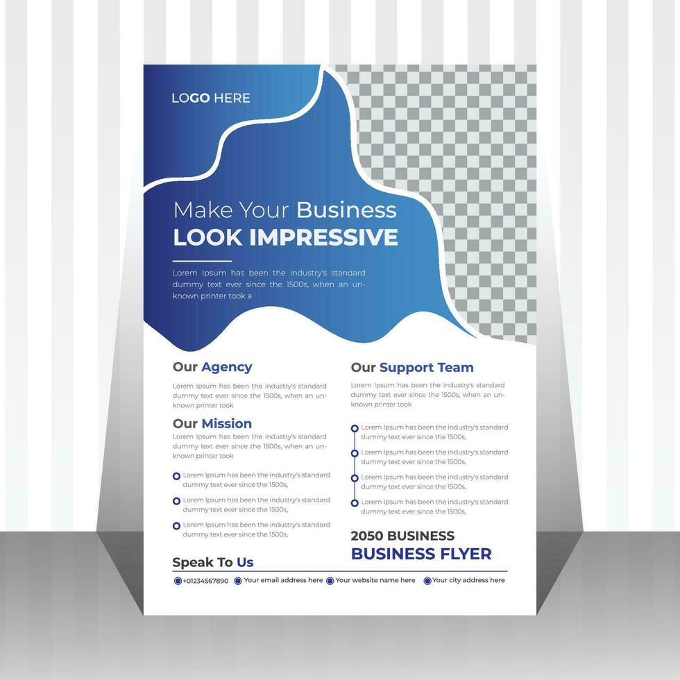 Vector modern business multipurpose flyer design and brochure cover page
