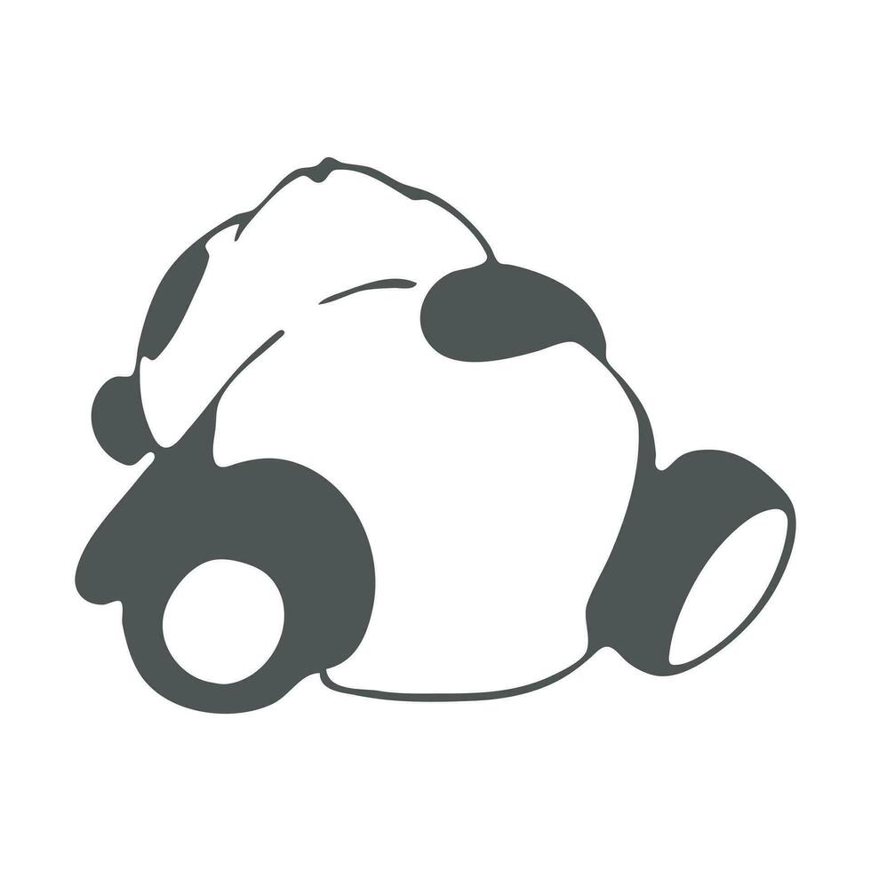 Panda icon logo design vector template illustration