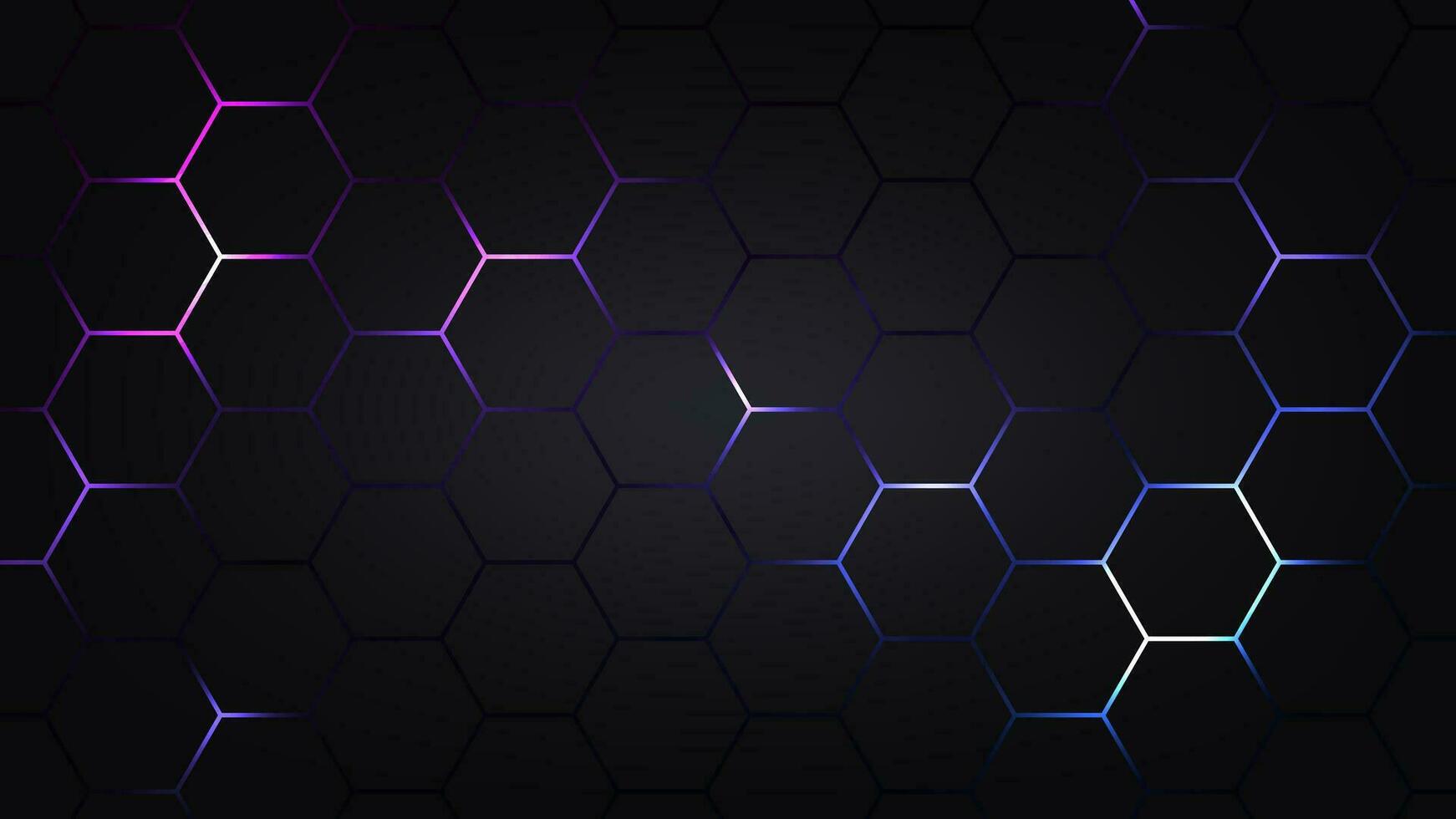 Hexagonal abstract technology background. electric glow hexagonal background. vector illustration.