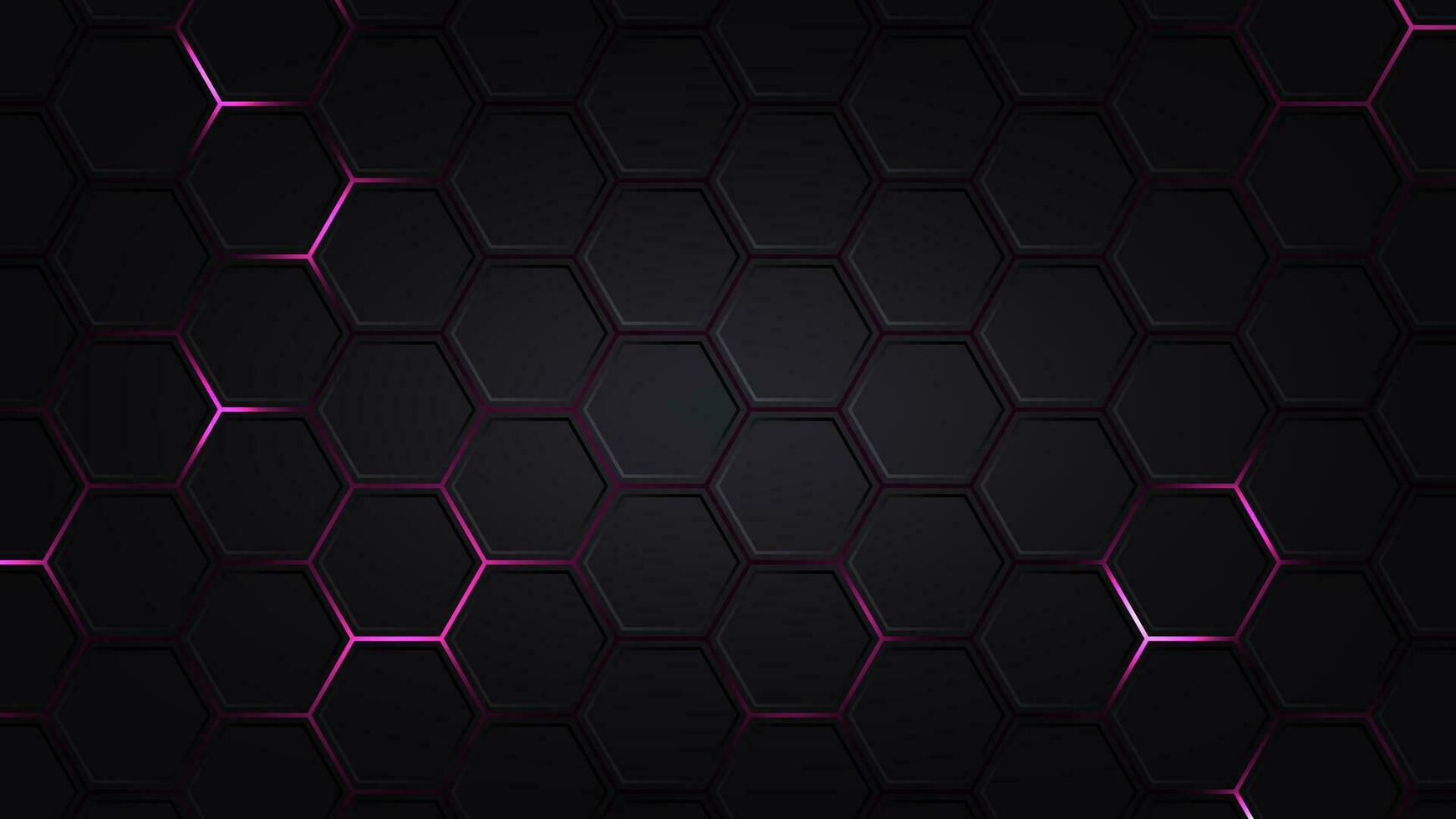 Hexagonal abstract technology background. electric glow hexagonal background. vector illustration.