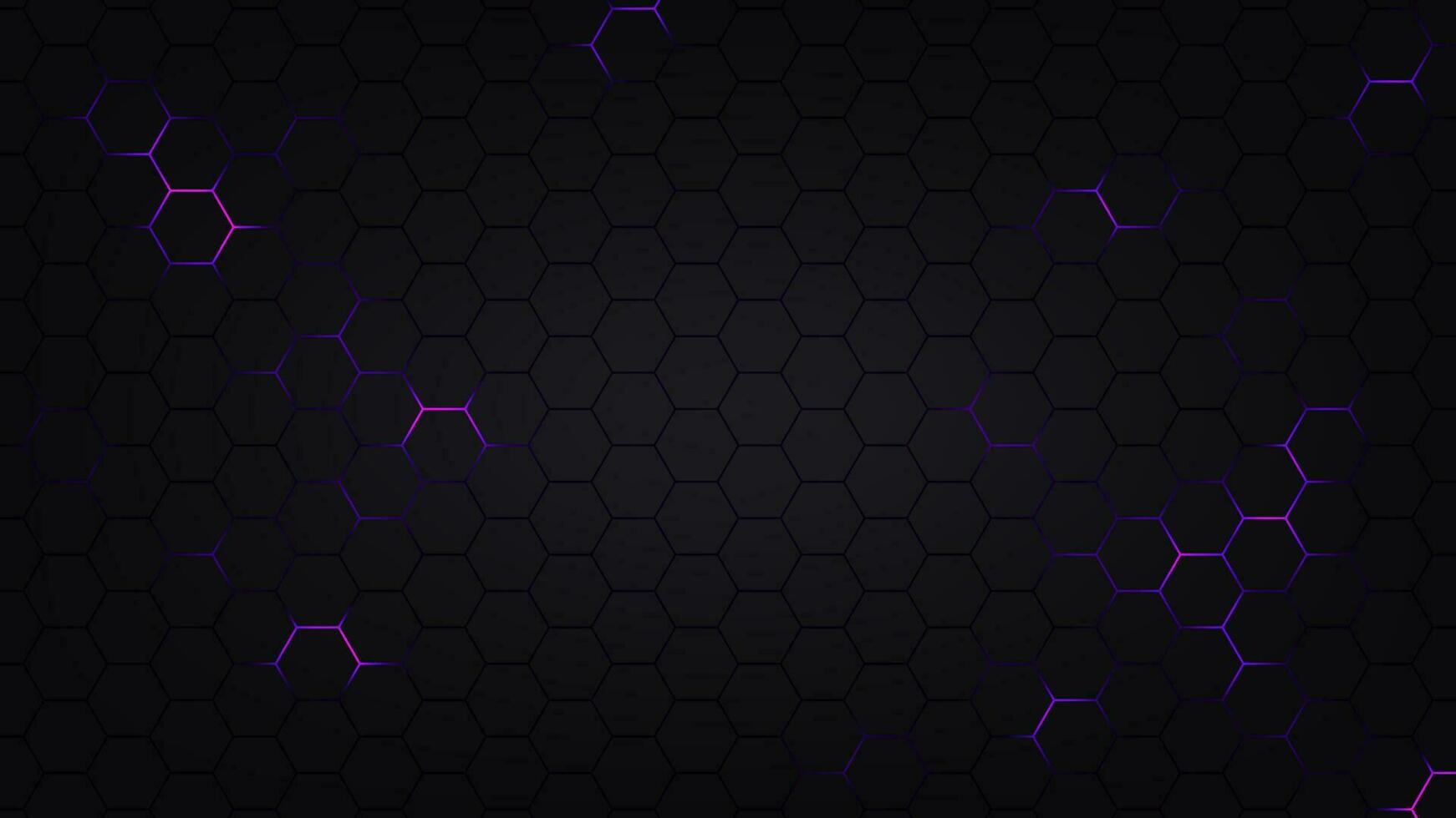 Hexagonal abstract technology background. electric glow hexagonal background. vector illustration.