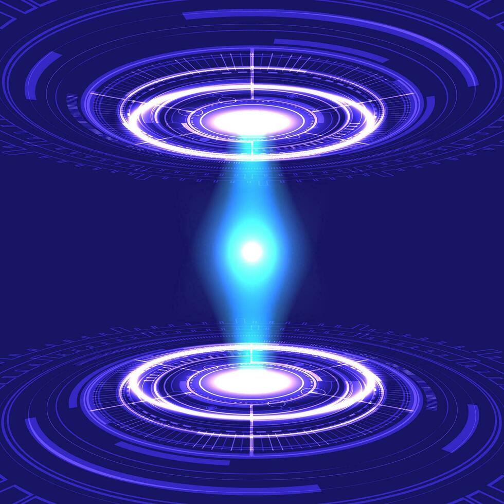 Abstract fantastic background with circle digital network ring. Energy ring. Vector design.