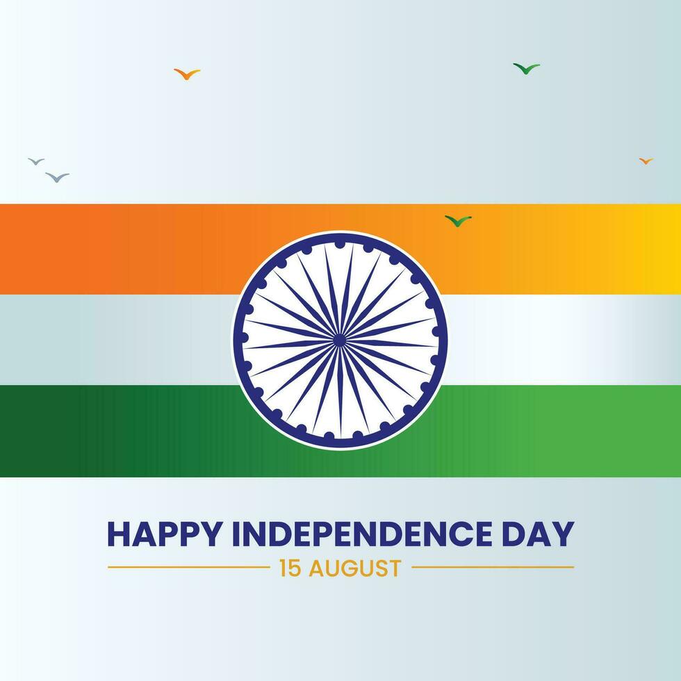 Indian Independence Day celebration background vector